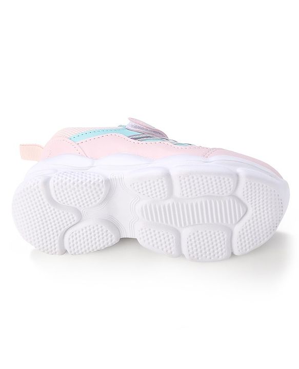 Cute Walk by Babyhug Sneakers With Velcro Closure  - Pink