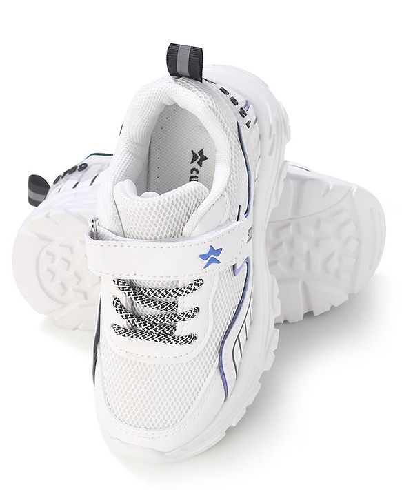 Cute Walk by Babyhug Sneakers Shoes With Velcro Closure Solid - White