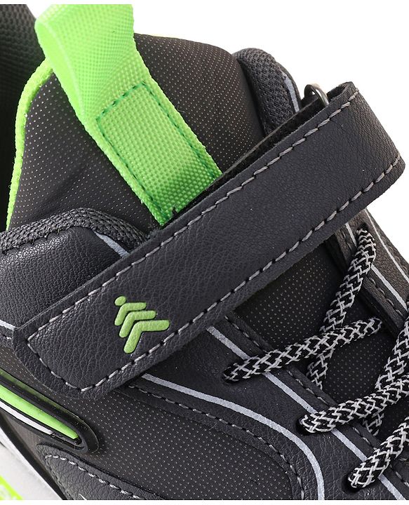 Pine Kids Sneakers Shoes with Velcro Closure- Dark Grey