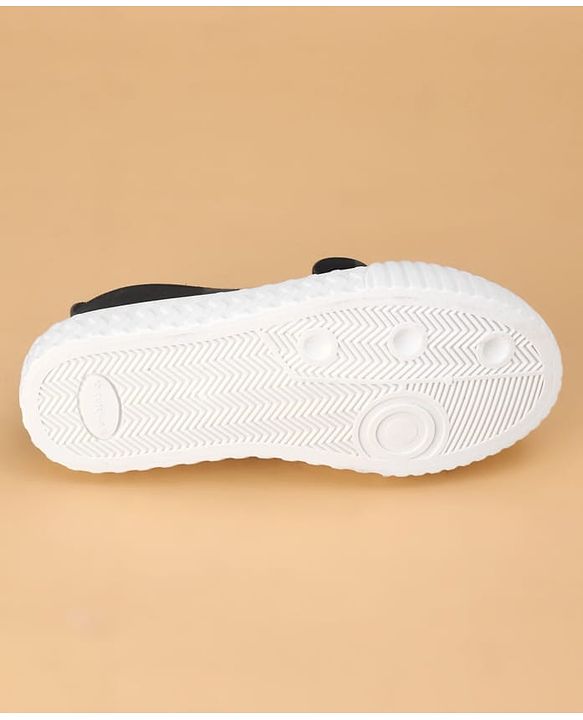 Cute Walk by Babyhug Casual Shoes with Velcro Closure Panda Applique - Black