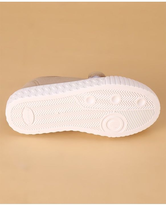 Cute Walk by Babyhug Casual Shoes with Velcro Closure Panda Applique - Black