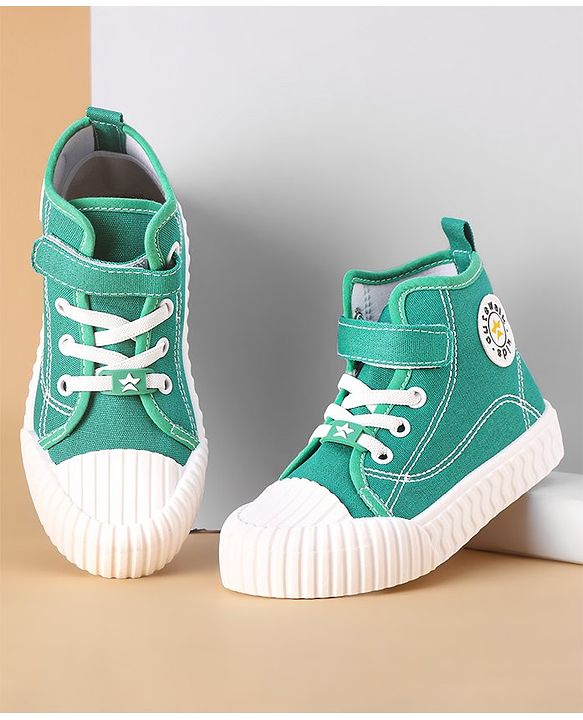Cute Walk by Babyhug Casual Shoes With Velcro Closure - Green