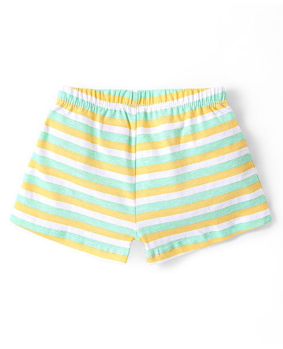 Babyhug 100% Cotton Knit Antibacterial Trunks Lion & Tiger Print Pack of 5 - Multicolour