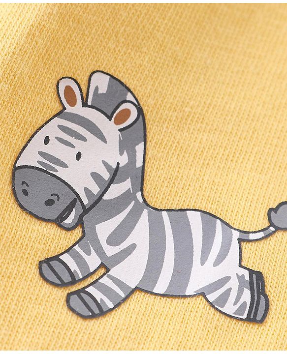 Babyhug 100% Cotton Knit Antibacterial Trunks Lion & Tiger Print Pack of 5 - Multicolour