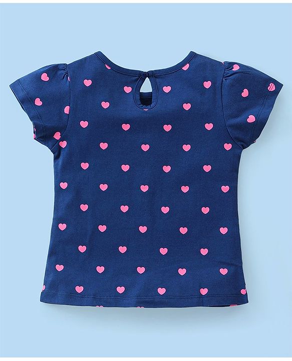 Babyhug Disney Cotton Knit Half Sleeves Tops with Aristocats Marie Graphics Pack Of 3 - Multicolour