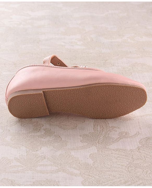 Cute Walk by Babyhug Slip On Ballerinas with Pear Detailing -  Dark Pink
