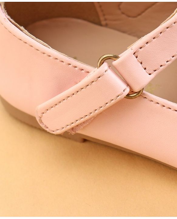 Cute Walk by Babyhug Ballerinas With Floral Applique - Pink