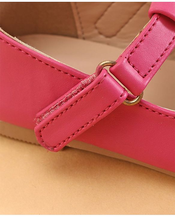 Cute Walk by Babyhug Ballerinas With Floral Applique - Pink