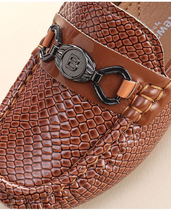 Cute Walk by Babyhug Slip On Formal Shoes- Brown