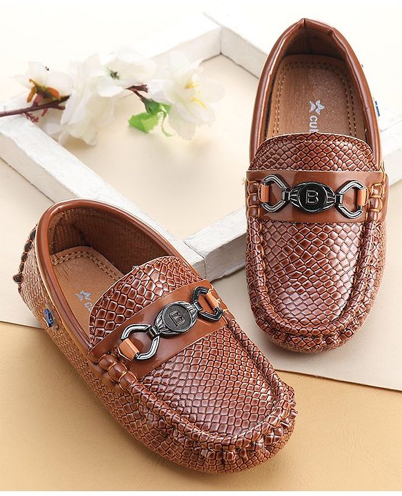Cute Walk by Babyhug Slip On Formal Shoes- Brown
