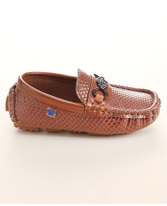 Cute Walk by Babyhug Slip On Formal Shoes- Brown