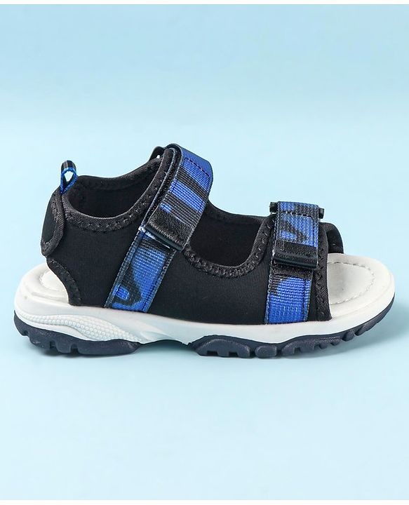 Cute Walk by Babyhug Velcro Closure Sandals - Dark Blue