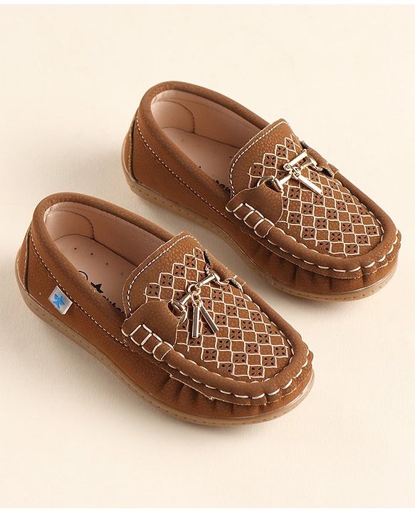 Cute Walk By Babyhug Formal Slip On Shoes - Dark Blue