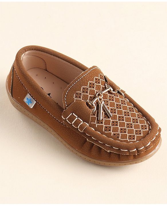 Cute Walk By Babyhug Formal Slip On Shoes - Dark Blue