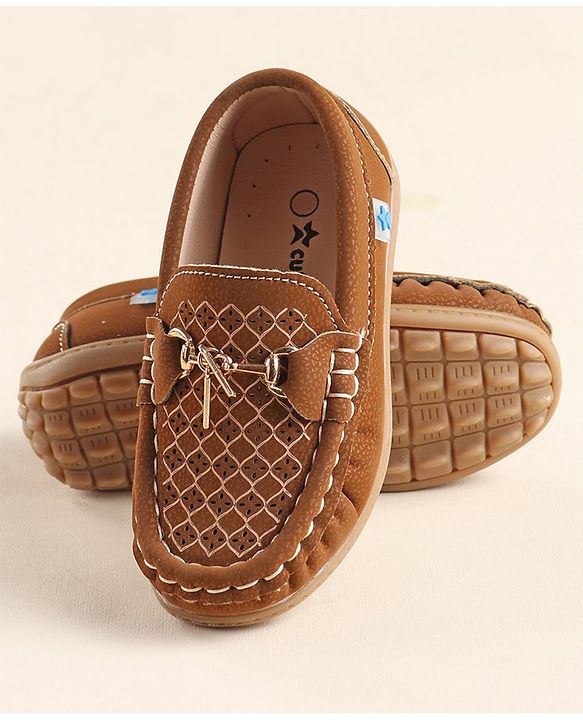Cute Walk By Babyhug Formal Slip On Shoes - Dark Blue