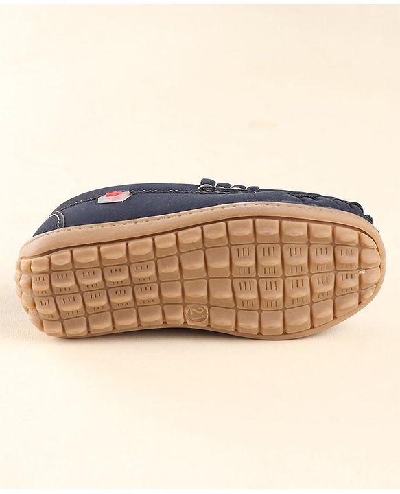 Cute Walk By Babyhug Formal Slip On Shoes - Dark Blue