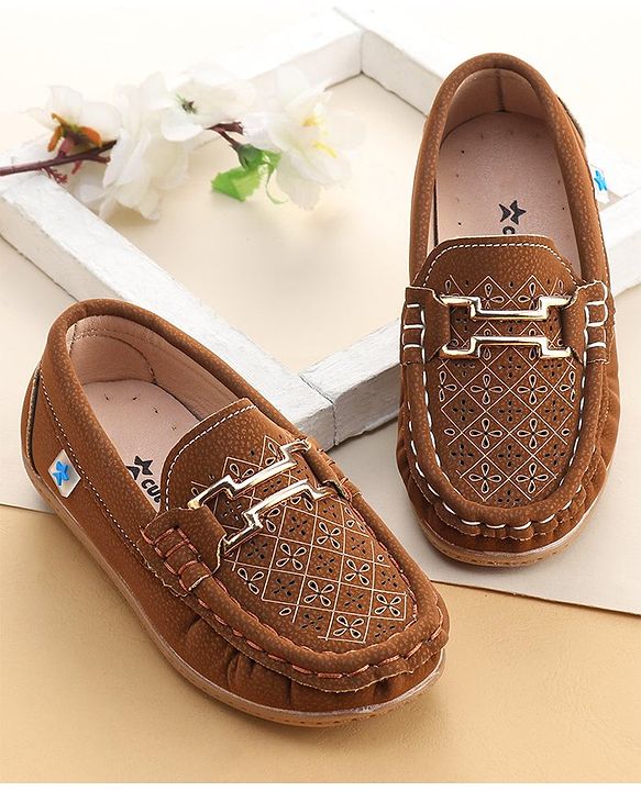 Cute Walk By Babyhug Formal Slip On Shoes - Dark Blue