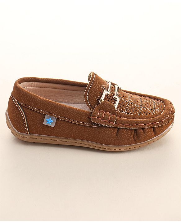 Cute Walk By Babyhug Formal Slip On Shoes - Dark Blue