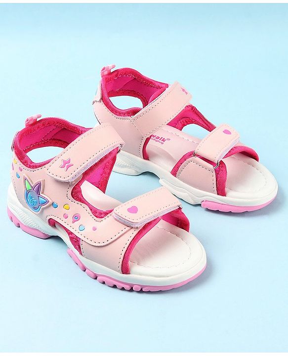 Cute Walk by Babyhug Sandals Unisex Pink 28