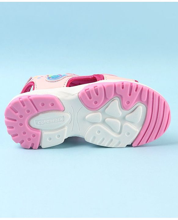 Cute Walk by Babyhug Sandals Unisex Pink 28