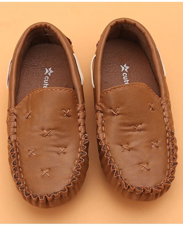 Cute Walk by Babyhug Formal Wear Loafers - Brown