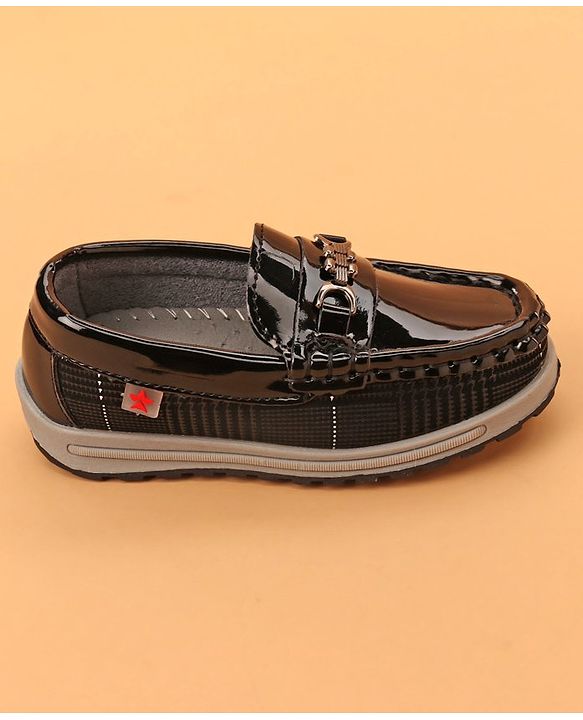 Cute Walk by Babyhug Slip On Formal Shoes - Black