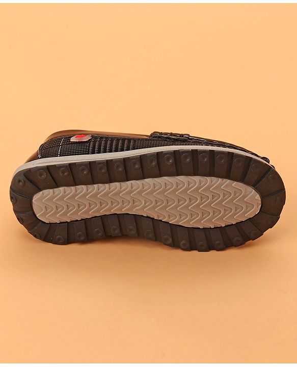 Cute Walk by Babyhug Slip On Formal Shoes - Black