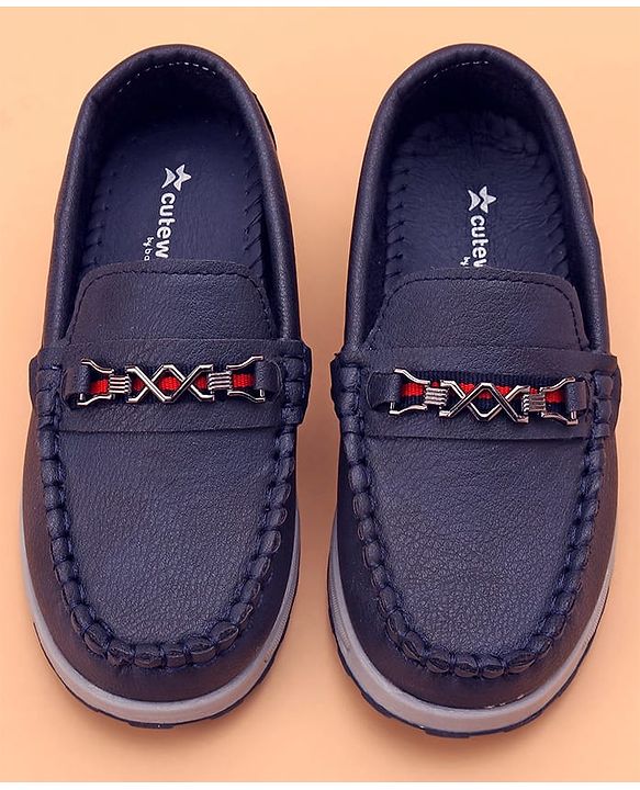 Cute Walk by Babyhug Slip On Formal Shoes - Blue