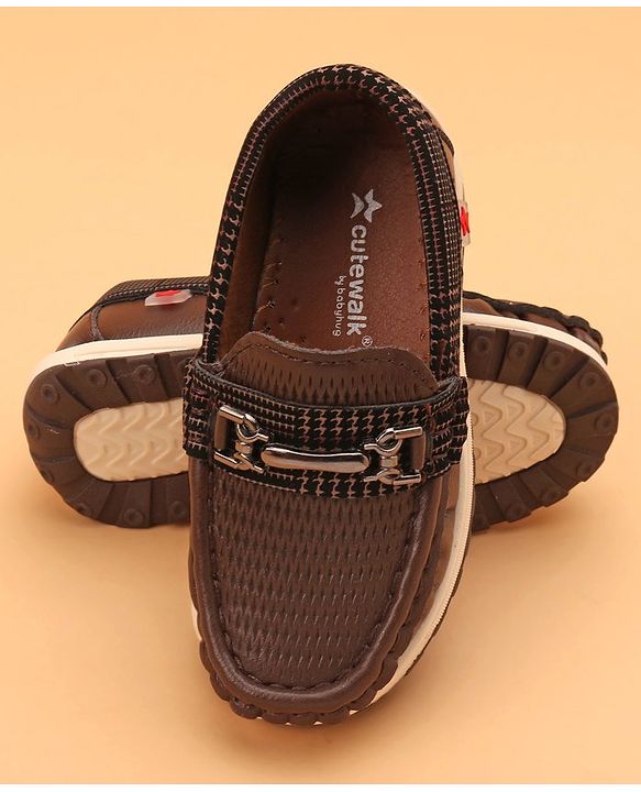 Cute Walk by Babyhug Formal & party Wear Slip On Shoes - Coffee