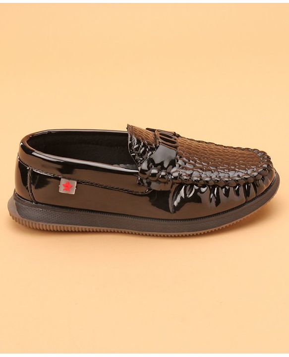 Cute Walk by Babyhug Formal Slip On Shoes - Dark Brown