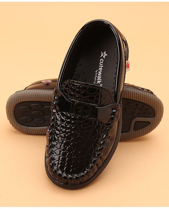 Cute Walk by Babyhug Formal Slip On Shoes - Dark Brown
