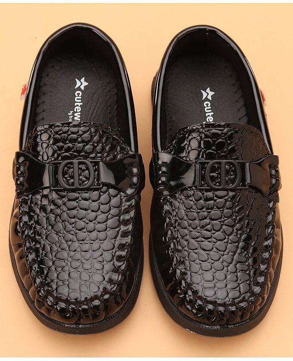 Cute Walk by Babyhug Formal Slip On Shoes - Dark Brown