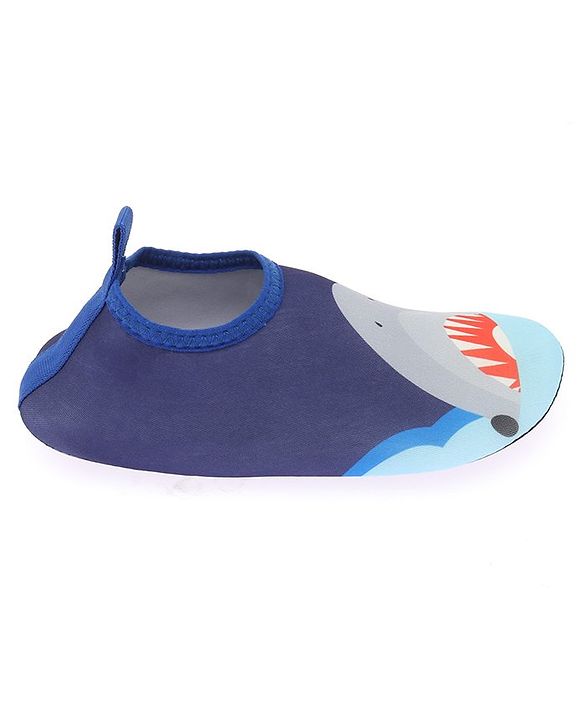 Cute Walk by Babyhug Slip On Water Shoes Shark Print - Navy