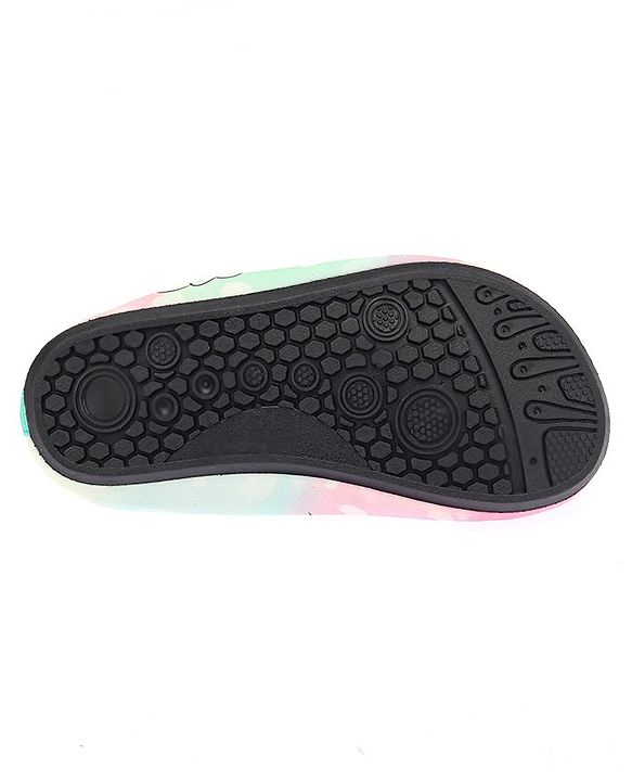 Cute Walk by Babyhug Slip On Water Shoes Unicorn Print - Pink