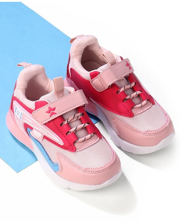 Cute Walk by Babyhug Casual Shoes With Velcro Closure - Pink