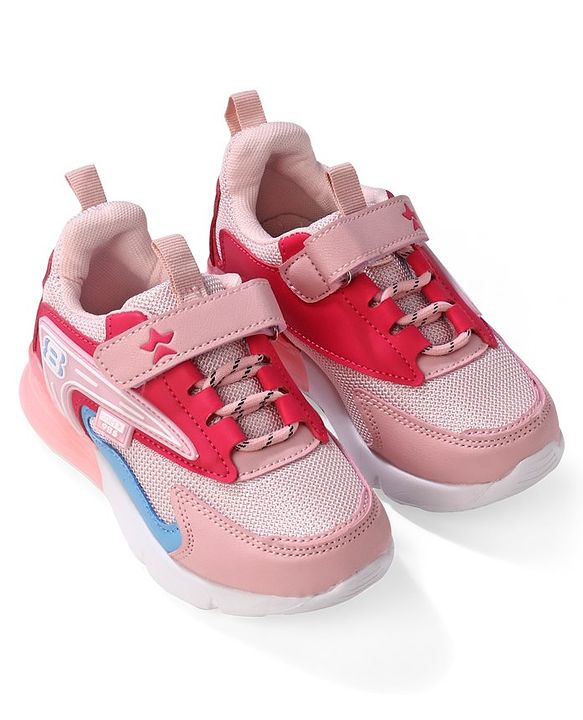 Cute Walk by Babyhug Casual Shoes With Velcro Closure - Pink