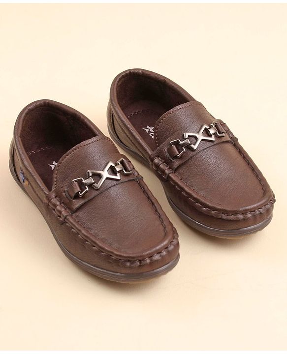 Cute Walk by Babyhug Slip On Party Wear Shoes - Brown