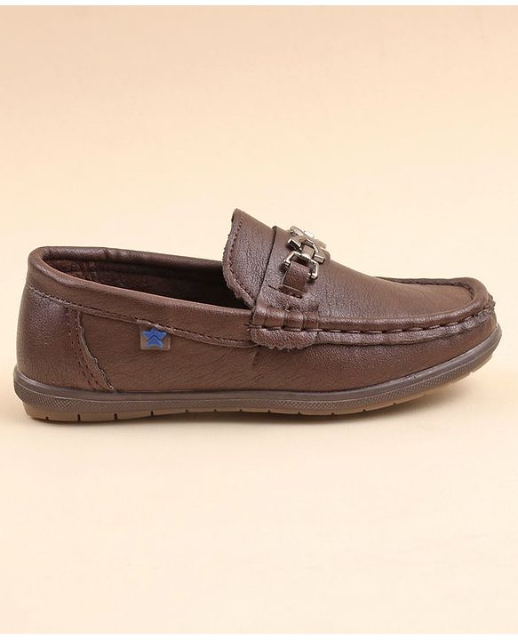 Cute Walk by Babyhug Slip On Party Wear Shoes - Brown