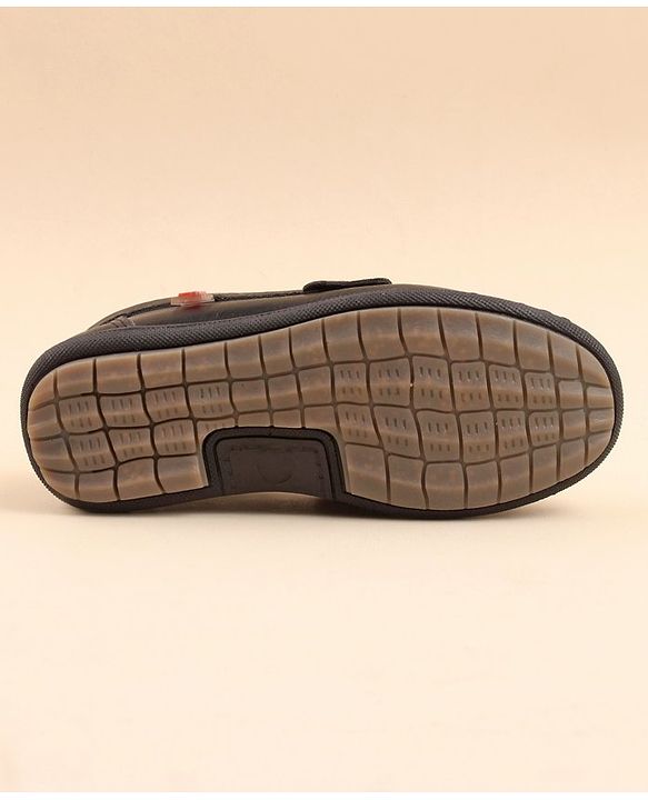 Cute Walk by Babyhug Slip On Formal & Party Wear Shoes with Horse Applique - Coffee