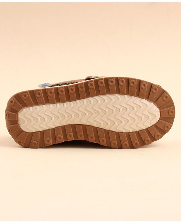 Cute Walk by Babyhug Slip On Formal & Party Wear Shoes with Applique - Brown