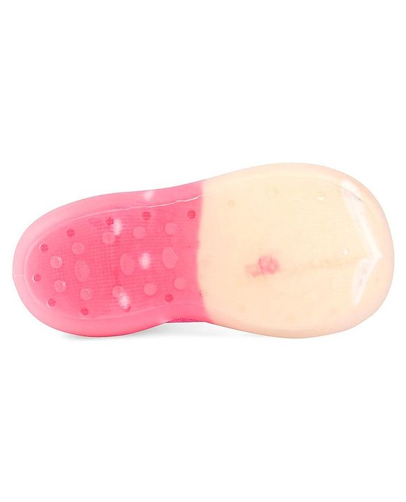Cute Walk by Babyhug Sock Shoes - Pink