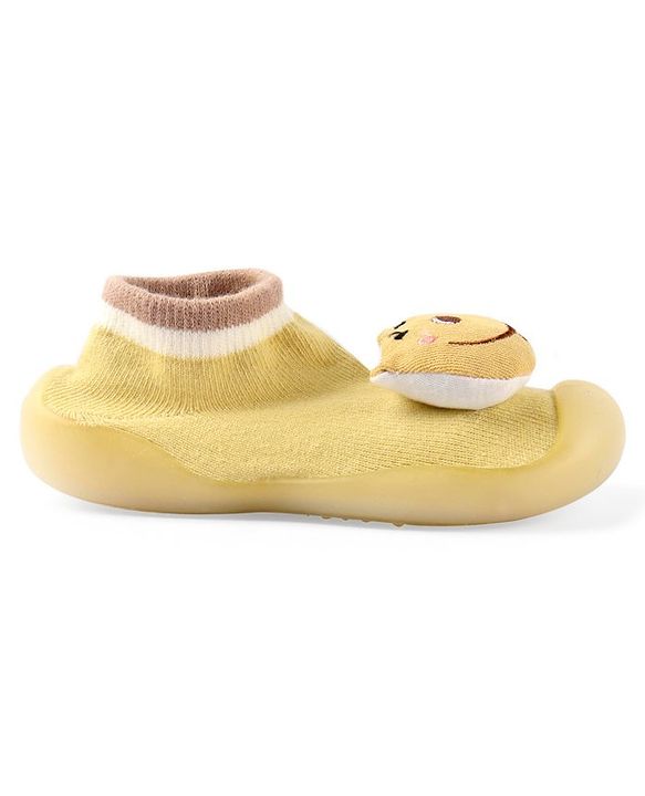 Cute Walk by Babyhug Slip On Sock Shoes - Yellow