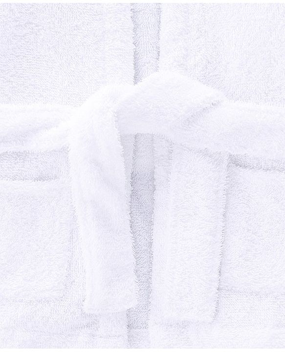 Babyhug Woven Terry Full Sleeve Bathrobe with Panda Print- White