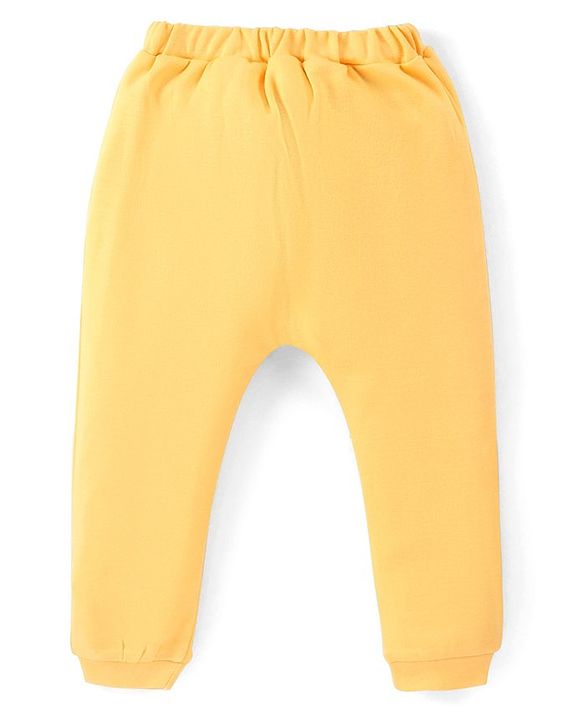 Babyhug Disney Cotton Knit Full Length Diaper Leggings with Winnie The Pooh Graphics Pack of 3 - Multicolour