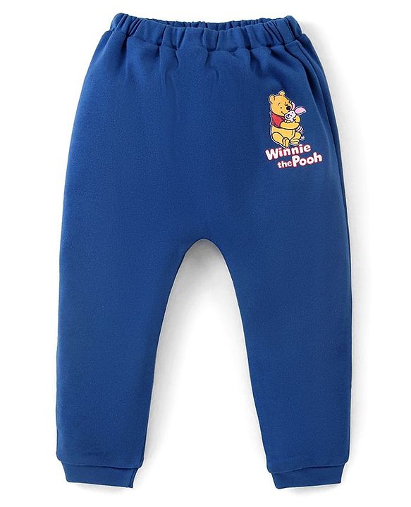 Babyhug Disney Cotton Knit Full Length Diaper Leggings with Winnie The Pooh Graphics Pack of 3 - Multicolour