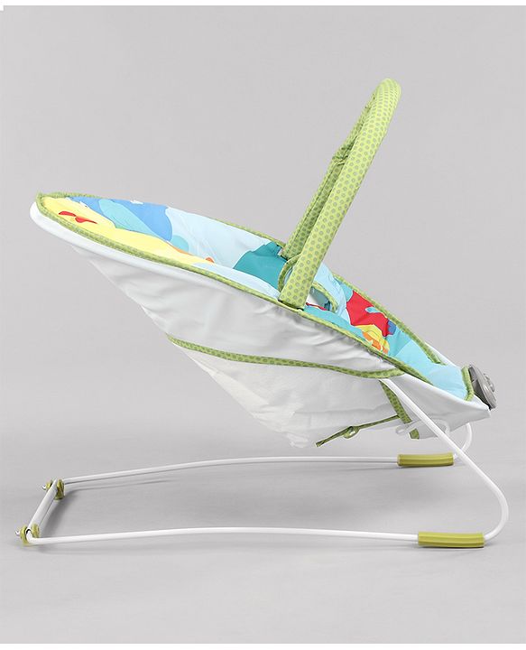 Babyhug Light Weight Comfy Bouncer With Music & Calming Vibrations Animal Print - Multicolour (Without Toys)