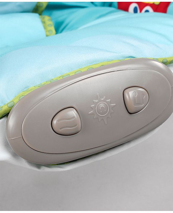 Babyhug Light Weight Comfy Bouncer With Music & Calming Vibrations Animal Print - Multicolour (Without Toys)