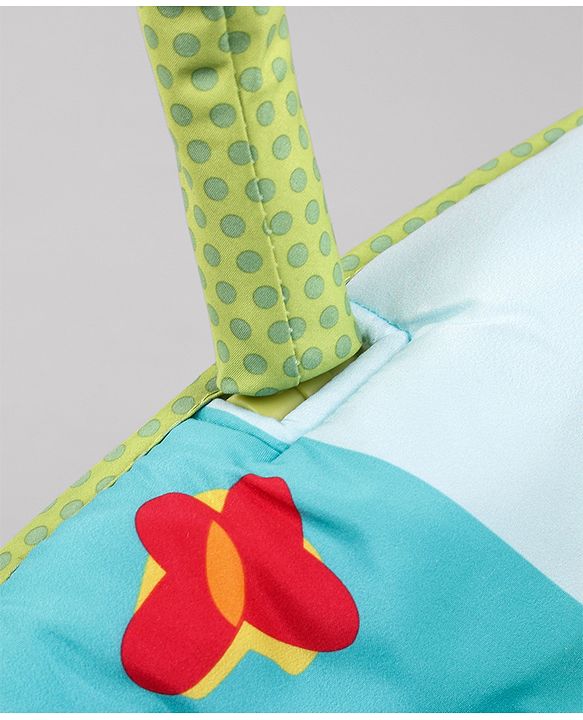 Babyhug Light Weight Comfy Bouncer With Music & Calming Vibrations Animal Print - Multicolour (Without Toys)
