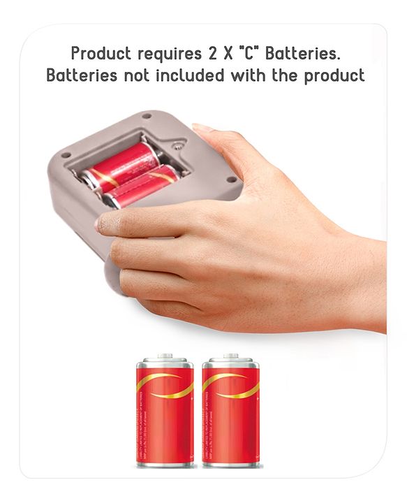 Babyhug Light Weight Comfy Bouncer With Music & Calming Vibrations Animal Print - Blue Green (Without Toys)