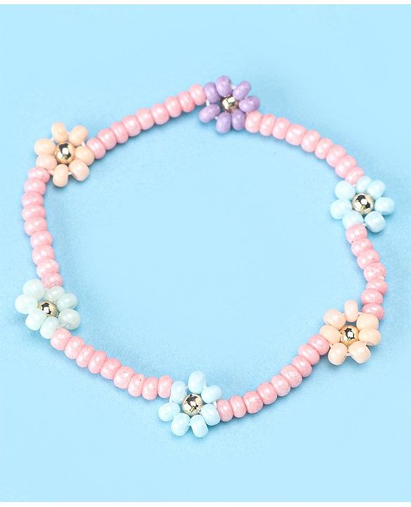 Babyhug Necklace & Bracelets Set Floral Applique - Multicolor